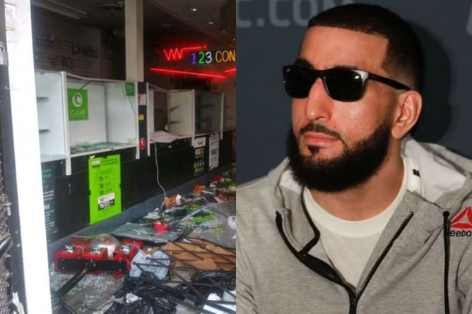 Belal Muhammad reveals his father's store was shut down after being vandalized and looted during the BLM protest