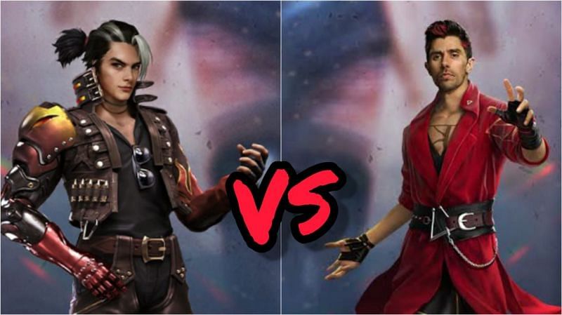 Comparing two popular Free Fire characters (Image via Sportskeeda)