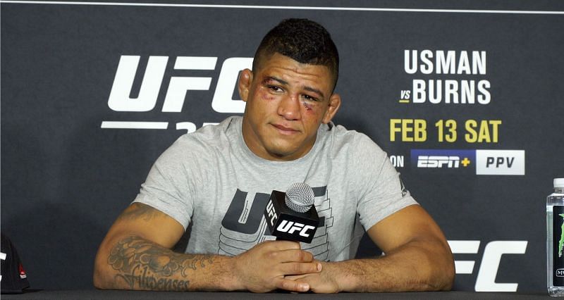 Gilbert Burns at UFC 258 post-fight press conference