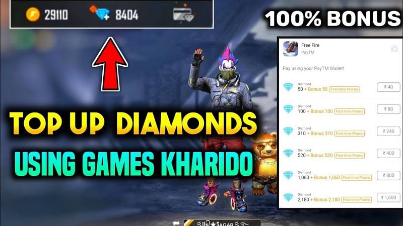 How to get free topup and bonus Dimonds on every topup, Garena free fire