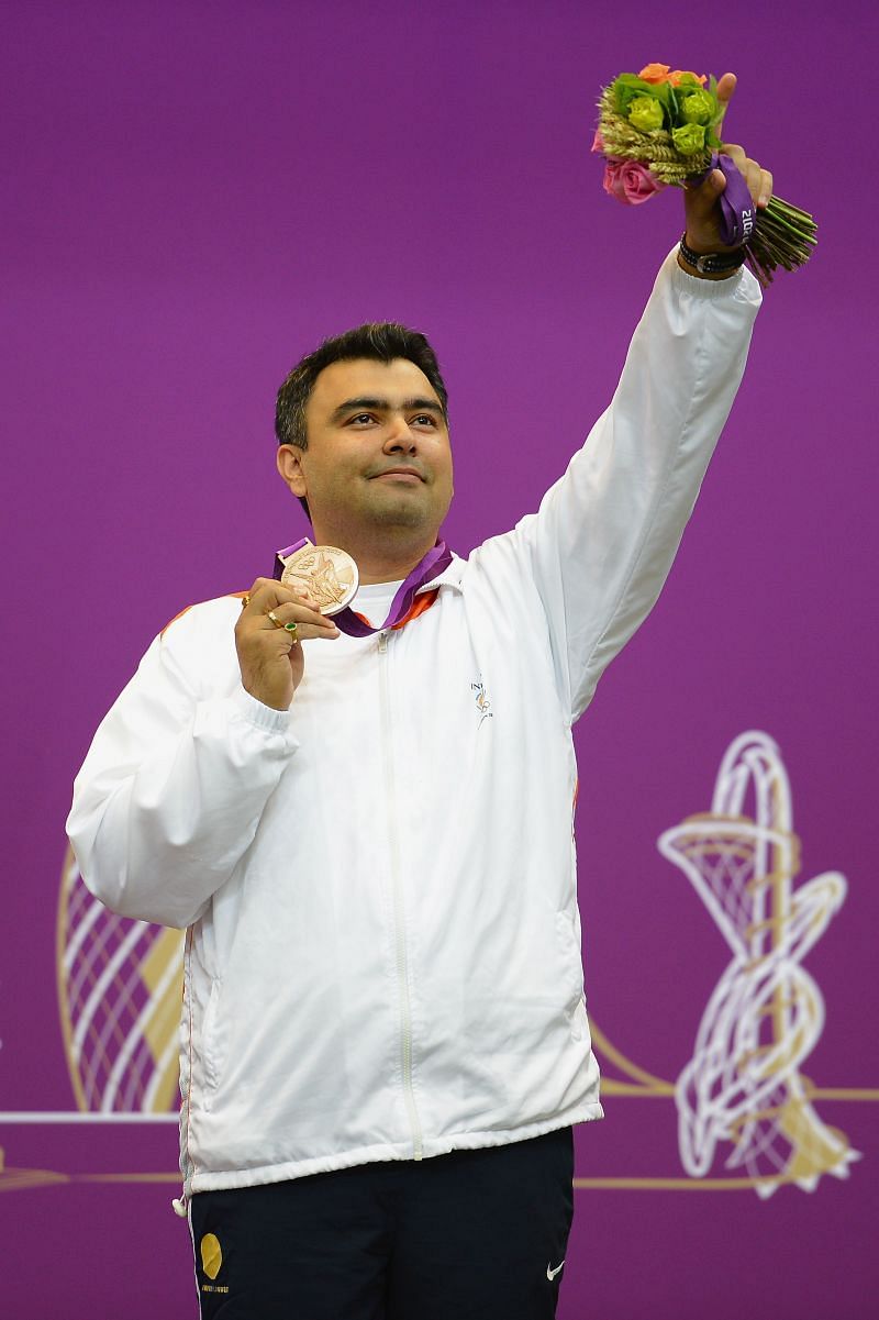 Gagan Narang with his Bronze Medal at 2012 Summer Olympics