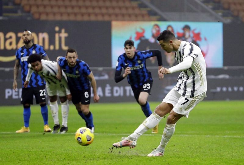 Cristiano Ronaldo scores twice to secure a win for Juventus in the Coppa Italia