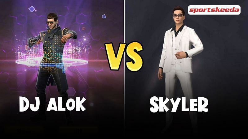 DJ Alok vs Skyler: Which Free Fire character is better for ...