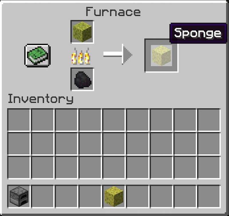 Sponges in Minecraft