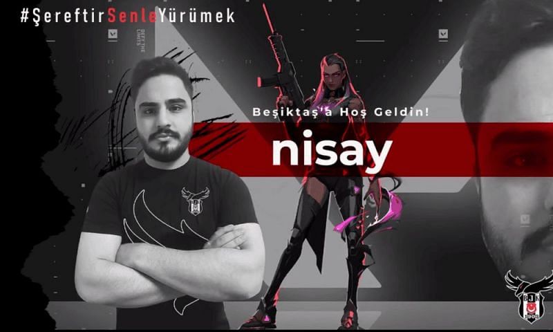 Valorant Pro Yasin &ldquo;Nisay&rdquo; G&ouml;k and controversy surrounding his disappearance(Image via Beşiktaş Esports)