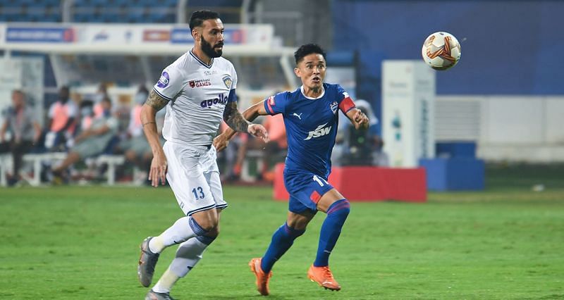 Sunil Chhetri has shown tenacity and discipline so far for Bengaluru FC. (Image: ISL)