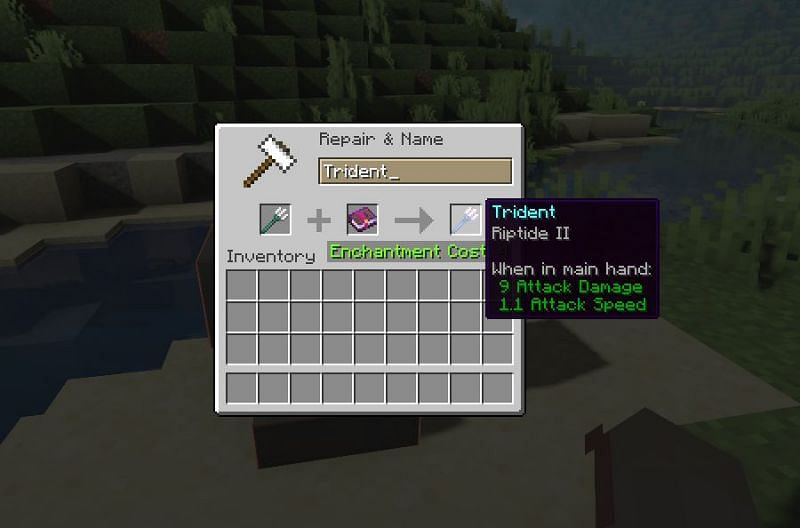 Riptide enchantment (Image via Mojang)