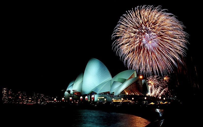 Fireworks light up the Sydney Opera House at the Closing Ceremony of the 2000 Sydney Olympic Games