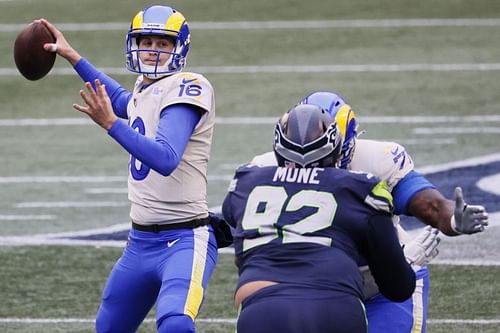 Former Los Angeles Rams quarterback Jared Goff