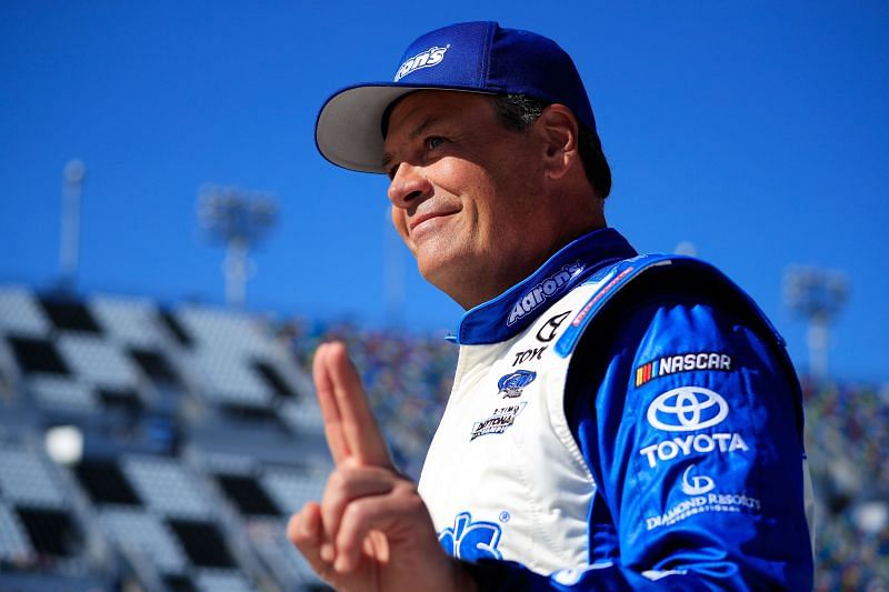 Michael Waltrip won the 2001 Daytona 500 driving for Dale Earnhardt Incorporated in the NASCAR Cup Series. (Photo by Cliff Hawkins/Getty Images)