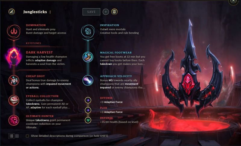 Runes of Jungle Fiddlesticks (Image via Riot Games - League of Legends)