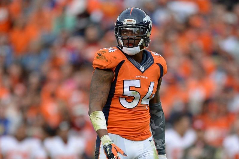 Brandon Marshall while playing for the Denver Broncos