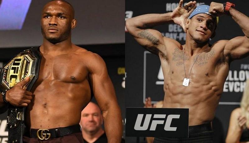 Kamaru Usman (left); Gilbert Burns (right)