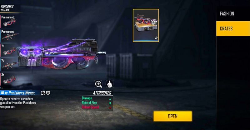 2x Punishers Weapon Loot Crate