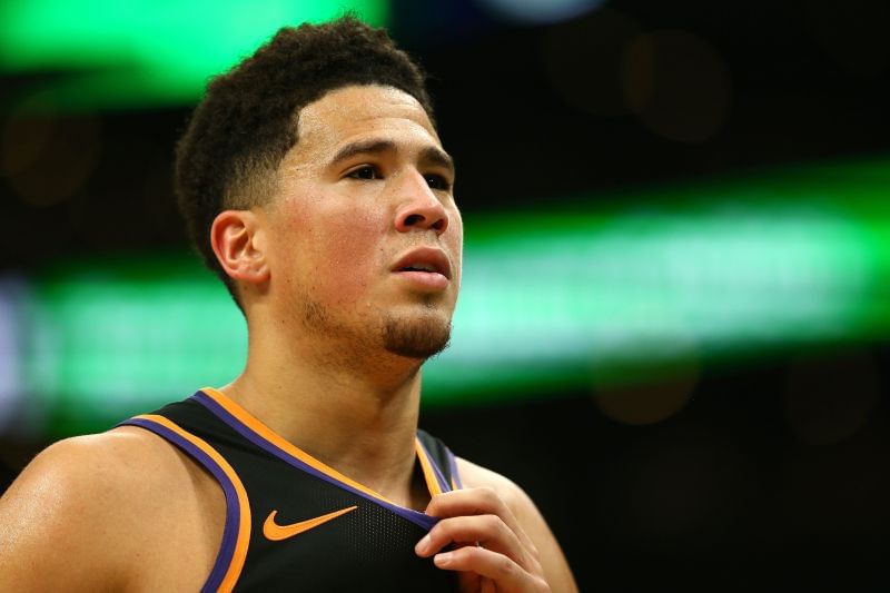 Devin Booker #1 of the Phoenix Suns.