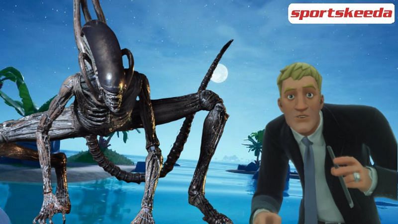 Agent Jonesy hints in Reality Log about the Xenomorph skin coming with Fortnite x Aliens collaboration (Image via Sportskeeda)
