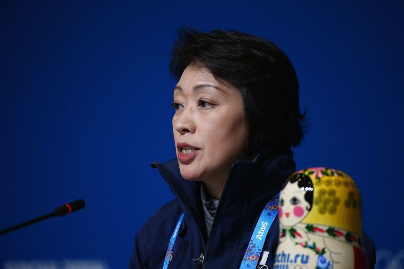 Seiko Hashimoto at the Japanese Delegation Press Conference