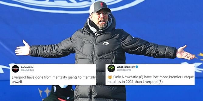 Twitter explodes as Liverpool suffer embarrassing 3-1 defeat against Leicester City