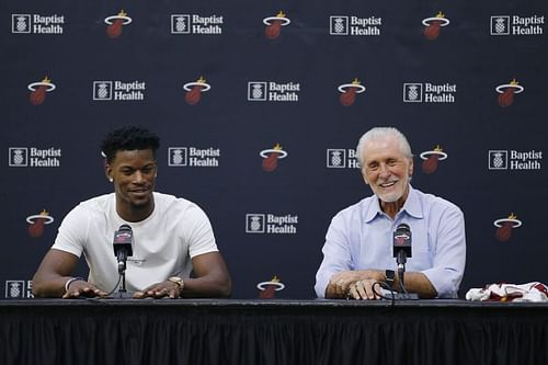 Jimmy Butler and Pat Riley