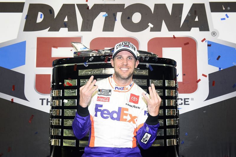 Denny Hamlin looks to win the Daytona 500 for the fourth time.