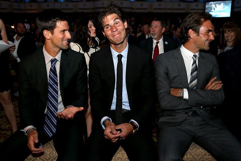 Novak Djokovic, Rafael Nadal &amp; Roger Federer
