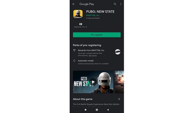 How to pre-register for PUBG New State (Mobile) by Krafton