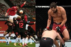 Watch: Manchester United defender Victor Lindelof lands Jorge Masvidal-esque flying knee on opponent