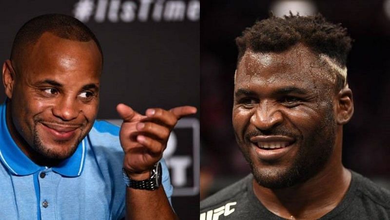 Daniel Cormier (left); Francis Ngannou (right)