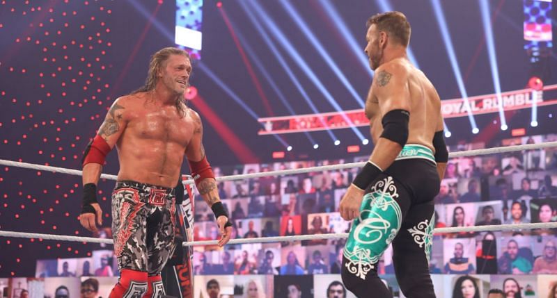 Edge and Christian at Royal Rumble 2021