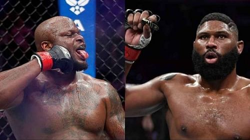 Fans on Twitter have gone into a frenzy following Derrick Lewis' knockout of Curtis Blaydes (Image via FirstSportz)