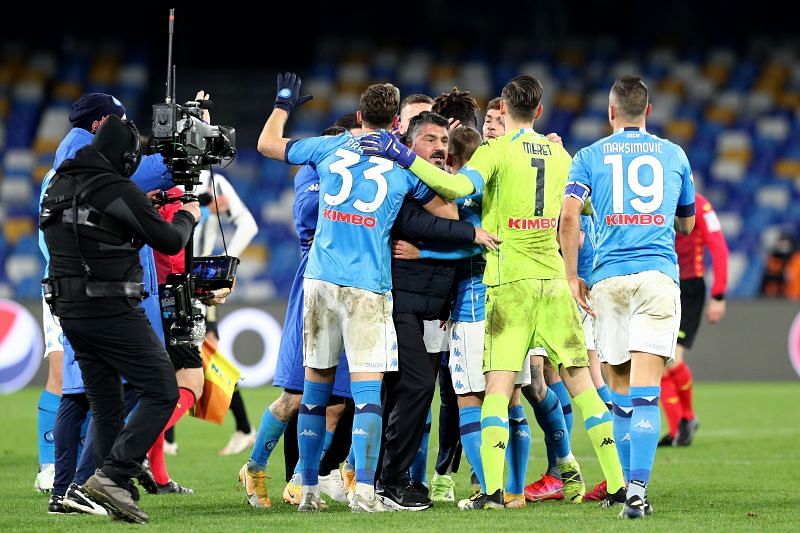Napoli avenged their Super Cup defeat against Juventus.