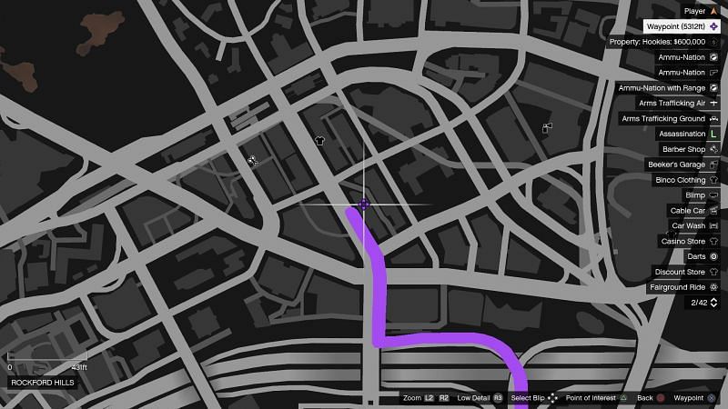 gta 5 cars location map