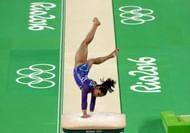 Dipa Karmakar performing the Produnova vault