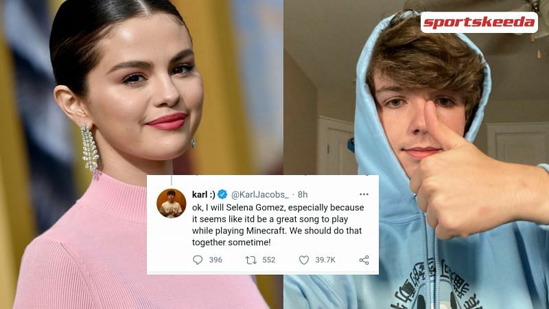 Karl Jacobs recently tried his best to persuade Selena Gomez to play Minecraft with him.