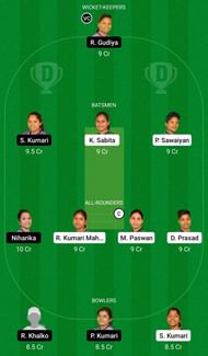 Dream11 Team for Dumka Daisies Women vs Jamshedpur Jasmines Women - Jharkhand Women’s T20.