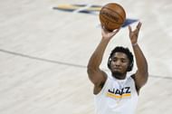 Donovan Mitchell #45 of the Utah Jazz.