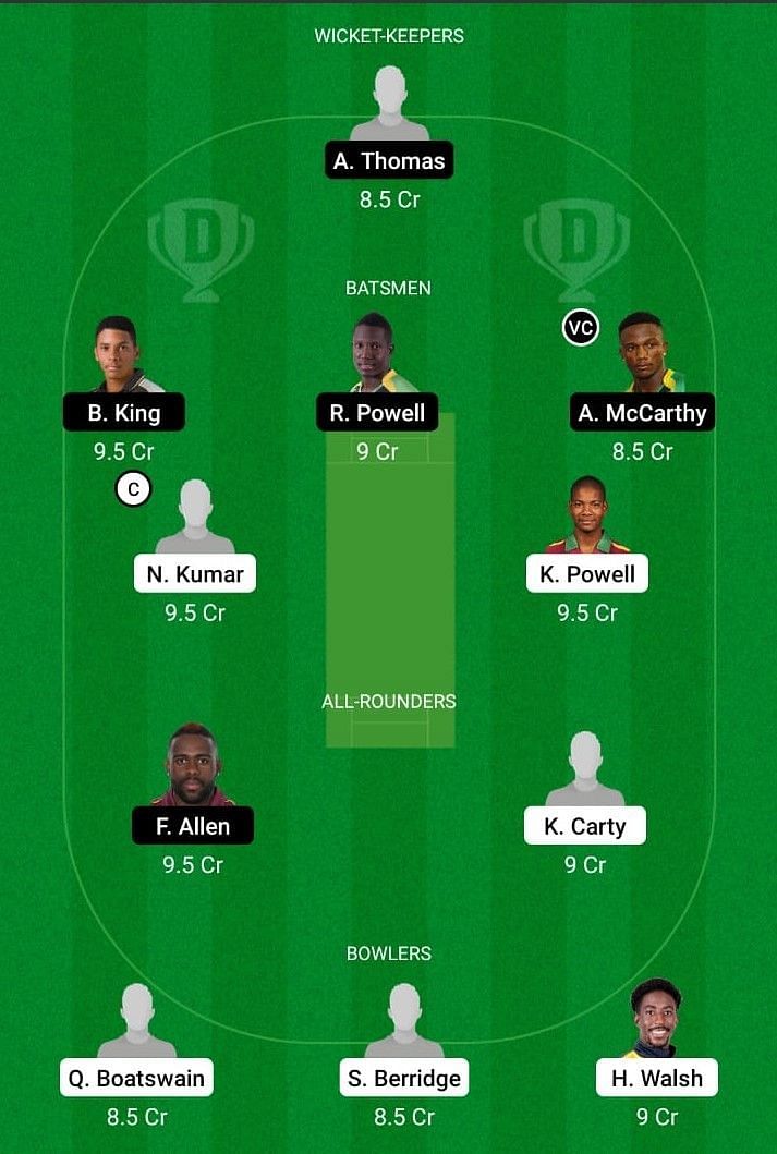 LEE v JAM Dream11 Team Prediction