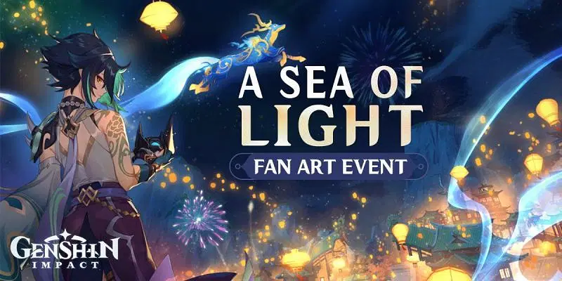 A Sea of Lights fan-art event (Image via Mihoyo Official)