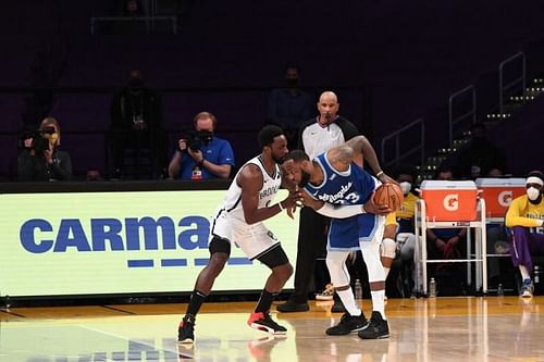 LeBron James is guarded by Jeff Green [Image: NBA.com]