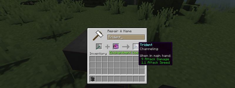 Trident with Channeling; Image via Minecraft