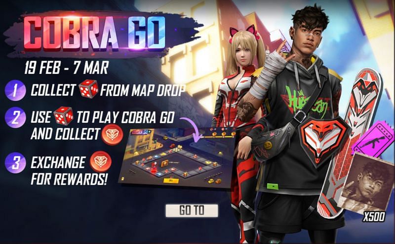 New Cobra Go event in Free Fire