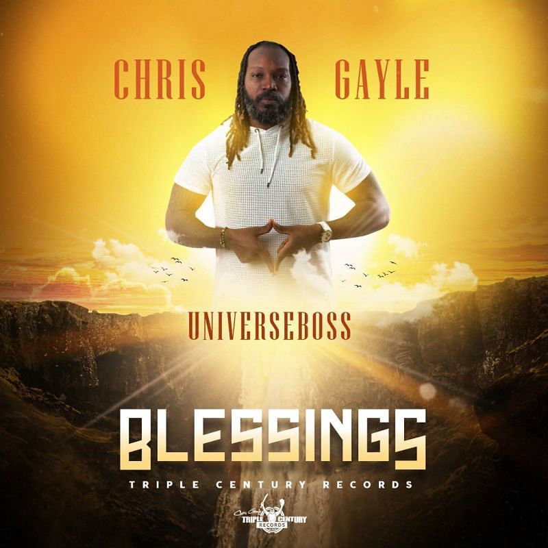 Launch poster of Chris Gayle&#039;s &quot;Blessings&quot; (PC: Twitter)