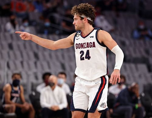 Corey Kispert #24 of the Gonzaga Bulldogs