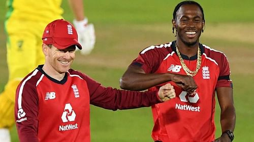 Eoin Morgan (L) will lead the side against India
