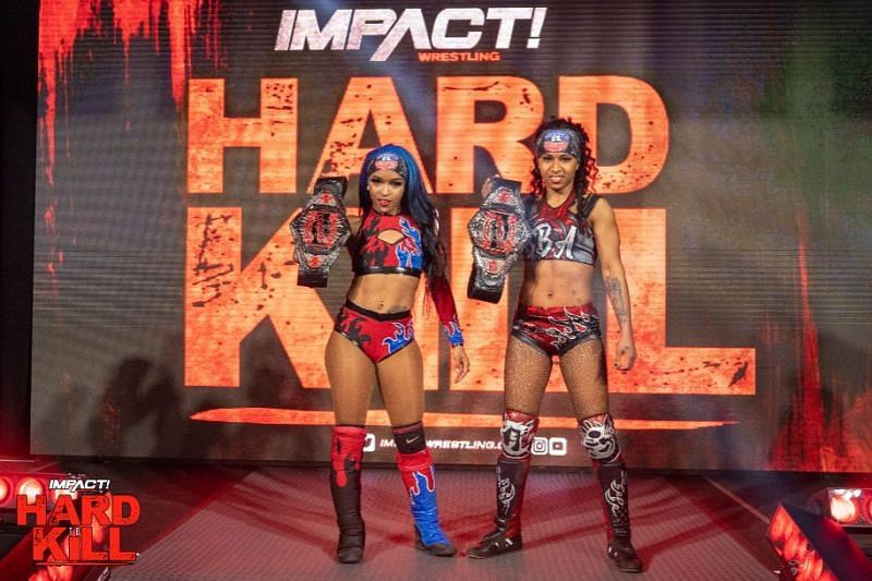 Tasha Steelz has formed a very successful duo with Kiera Hogan as Fire &#039;n&#039; Flava (Image courtesy: IMPACT Wrestling)