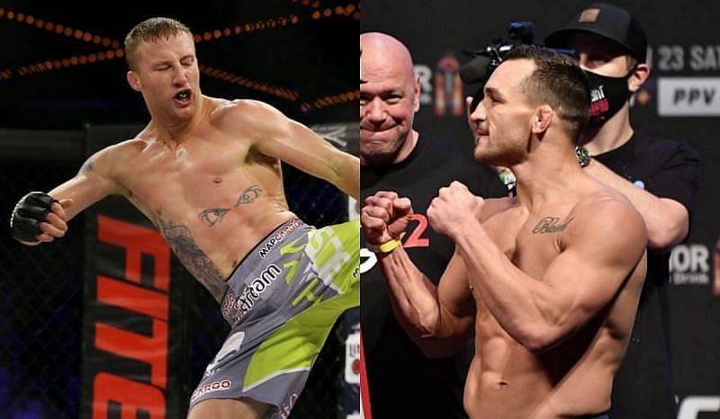 Justin Gaethje and Michael Chandler