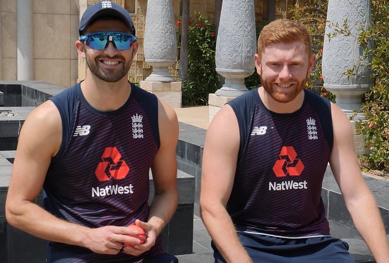 Mark Wood and Jonny Bairstow. Pic: ECB