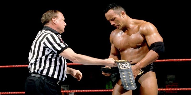 Earl Hebner and The Rock