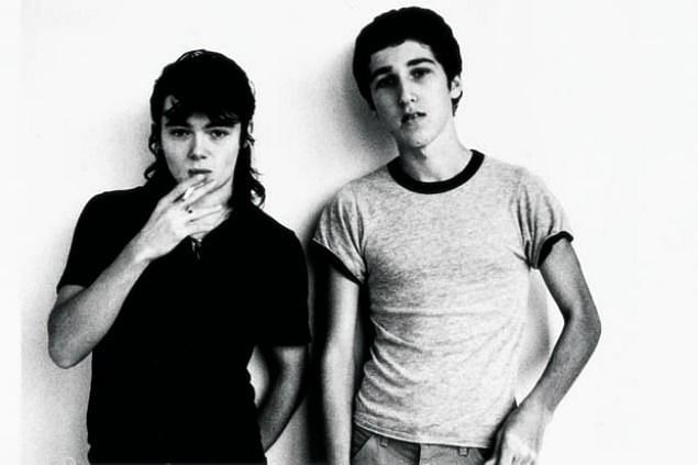 Daft Punk without helmets during their younger years. (Image via helmeet.blogspot.com)