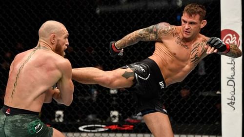 Dustin Poirier was victorious over Conor McGregor at UFC 257